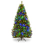 6 FT Pre-Lit Artificial Christmas Tree with 350 Warm White and Multicolored LED Lights