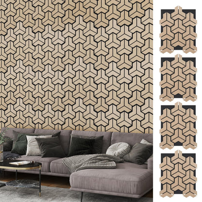 4 Pack Acoustic Panels for Walls 83 x 65 cm Sound Absorbing Panel