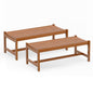 Wooden Garden Bench, 2 Seater Outdoor Bench with Slatted Curved Seat