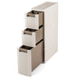 Slim Bathroom Floor Cabinet with 2/3/4 Drawers on Wheels
