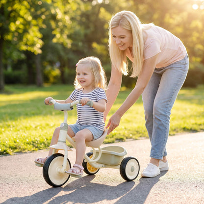 Kids Tricycle, Toddler Trike with Removable Storage Basket