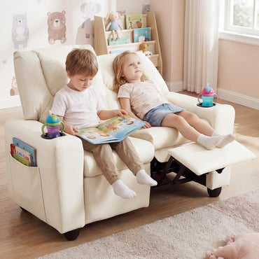 Kids Recliner Chair, 2-Seater Children Sofa