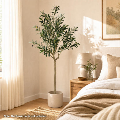 150 cm Artificial Olive Tree with 24 Olive Fruits and 576 Silk Leaves