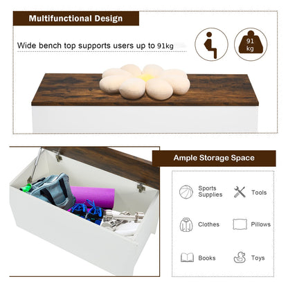 Large Toy Box Organizer with Flip-up Lid