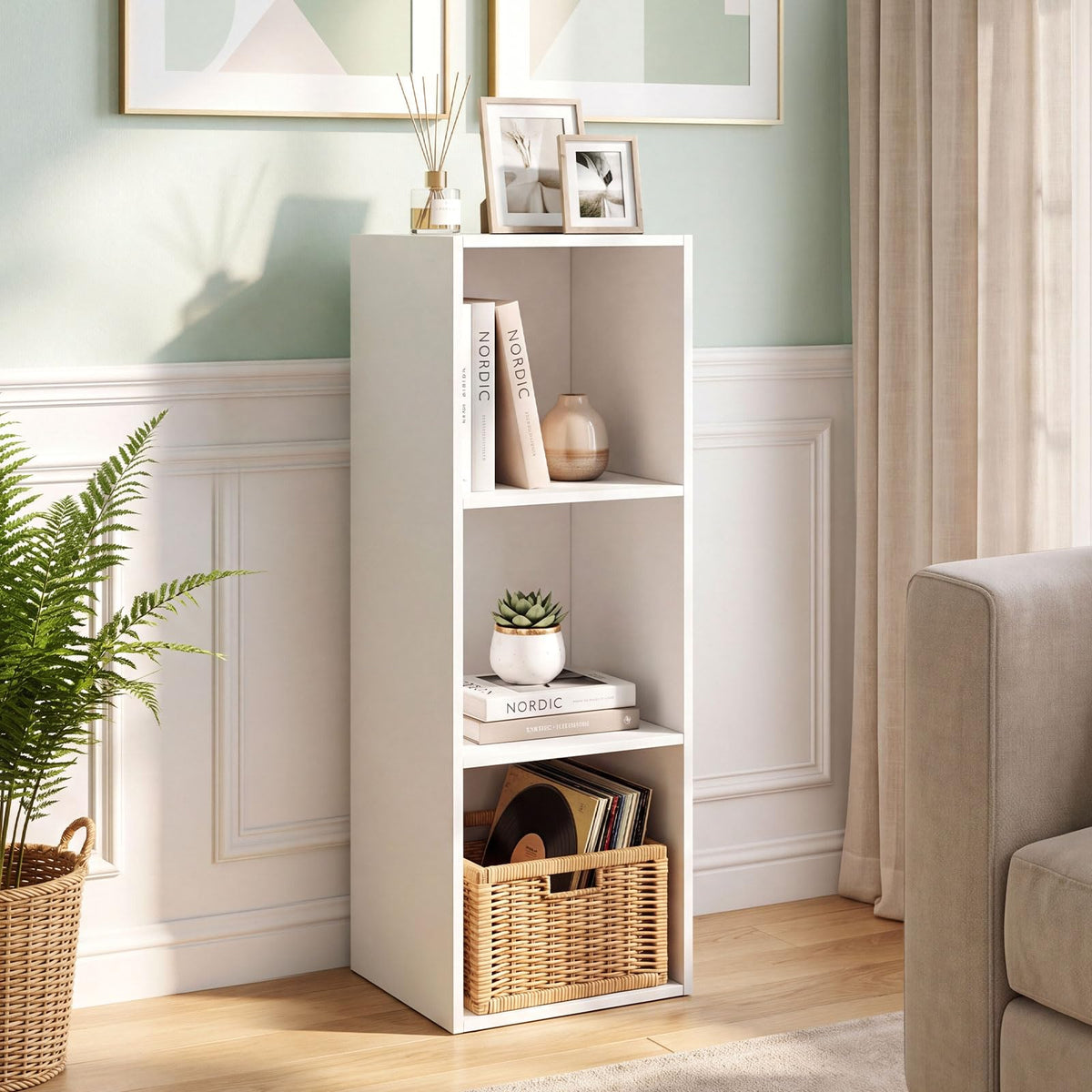 3/4/6/9-cube Bookcase, Space-Saving