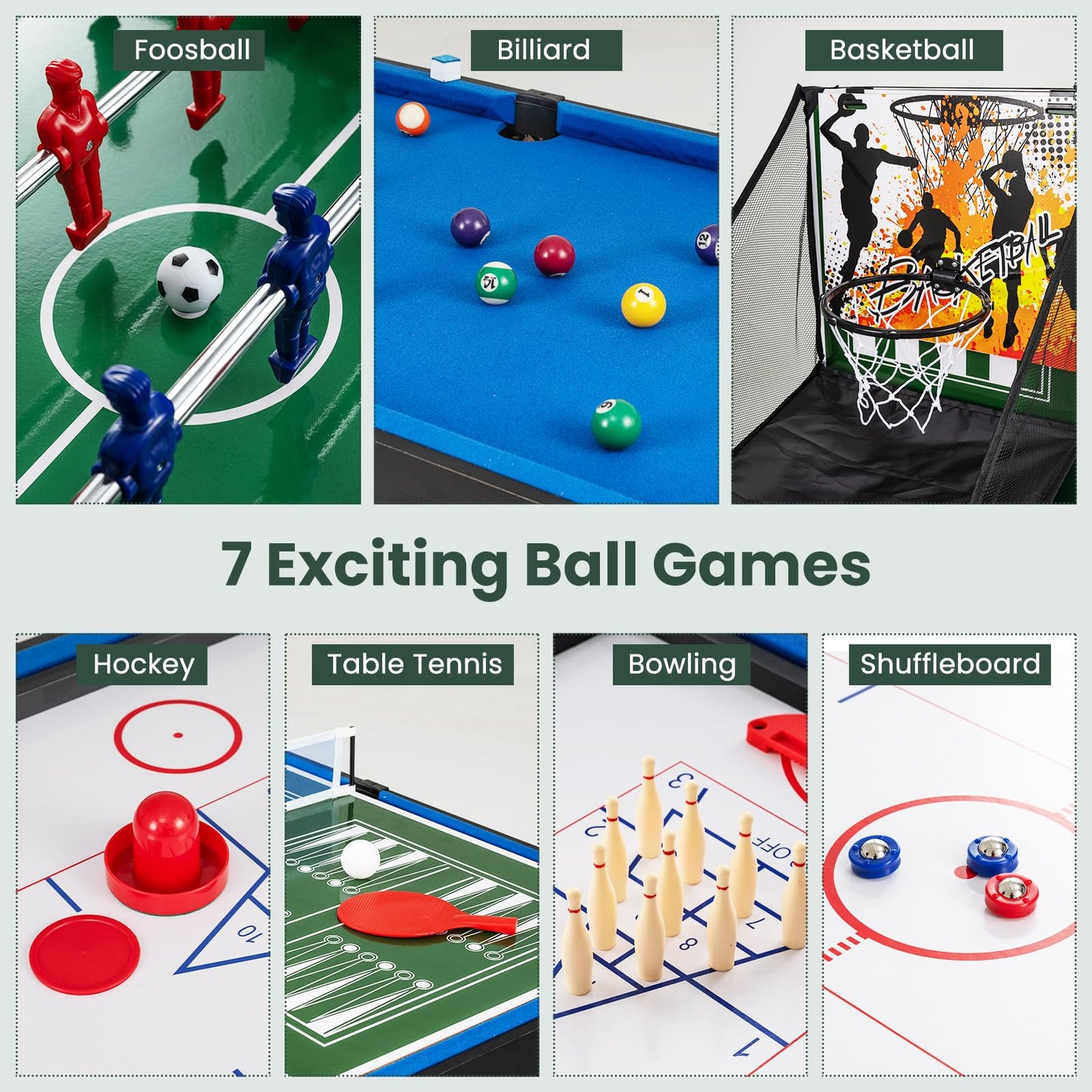Multi Game Table, Table Top Games