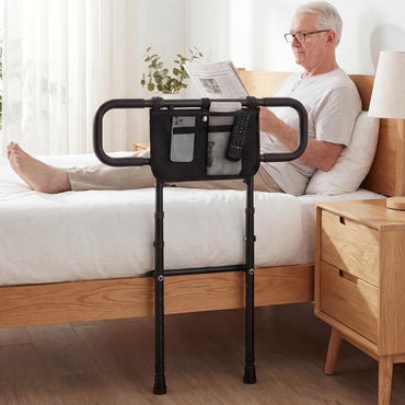 Bed Rails for Elderly Adults, Foldable Safety Bed Assist Rail Bedside Handrail Bar
