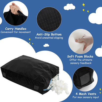 Crash Pad for Children, 4 x 3 FT Soft Sensory Mat