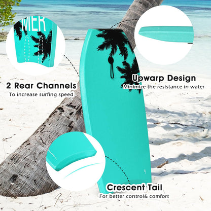 37'' Bodyboard, Lightweight Body Board with EPS Core, XPE Deck