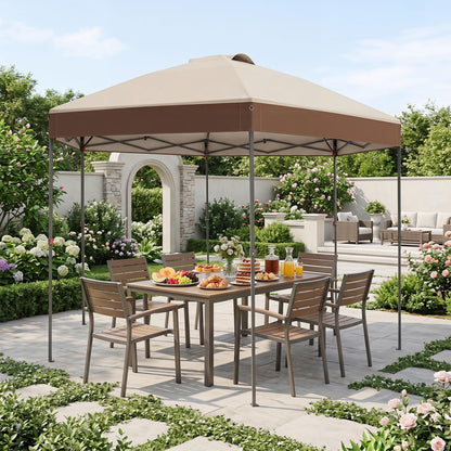 Pop up Garden Gazebo, 3.6 x 3.6m Height Adjustable Canopy Tent