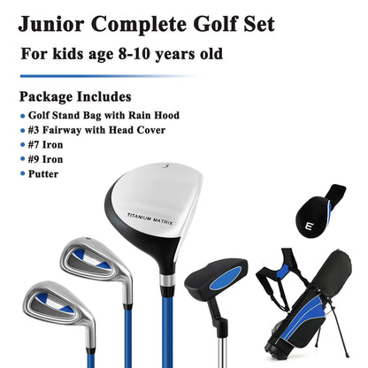 Kids Complete Golf Clubs Set for Boys and Girls Aged 8-10/11-13 Years