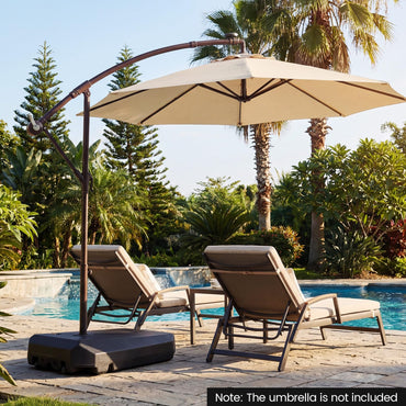 Cantilever Base Weight, Heavy-Duty Mobile Patio Parasol Umbrella Stand