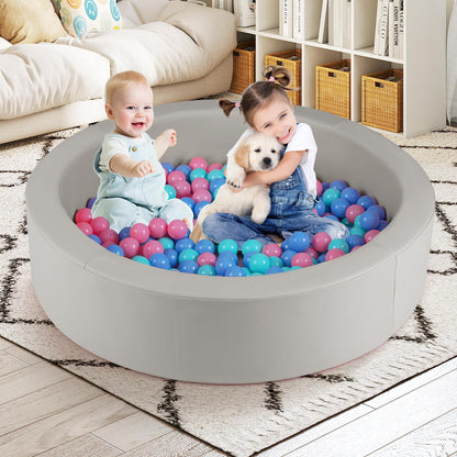 Ball Pit for Toddlers Baby Foam Ball Pit with Ocean Balls Soft Round Kids Ball Pool