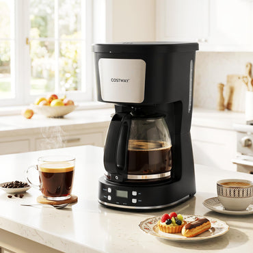 1.5L Filter Coffee Machine, Drip Coffee Maker with Reusable Filter