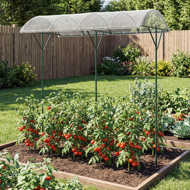 Outdoor Metal Tomato Stand, 246cm Climbing Vegetables Fruits Flowers Shelter
