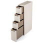 Slim Bathroom Floor Cabinet with 2/3/4 Drawers on Wheels
