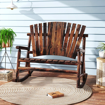 2 Person Adirondack Rocking Chair for Garden