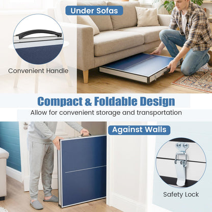 Foldable Ping Pong Table with Net for Indoor Outdoor Use