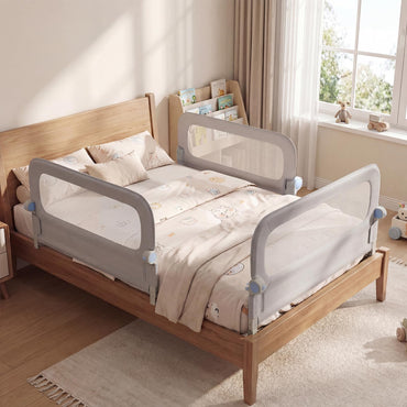 80/120/148/178/198 cm Long Adjustable Baby Bed Rail Guard with Extra Buckle