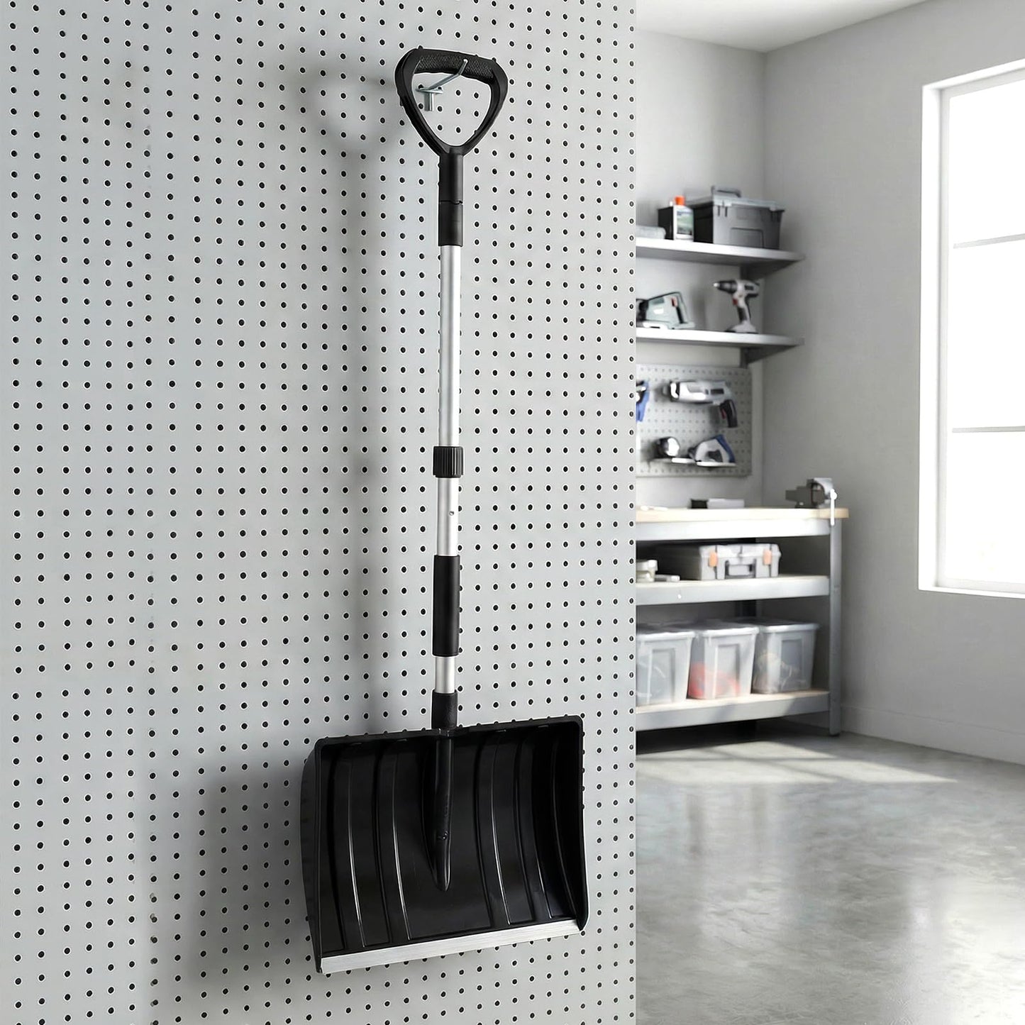 Snow Shovel for Driveway Car, Large Capacity Snow Removal Tool