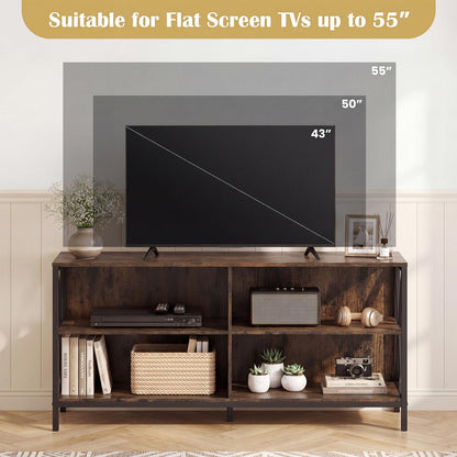TV Unit for 55 Inch TVs, 120cm TV Stand Cabinet