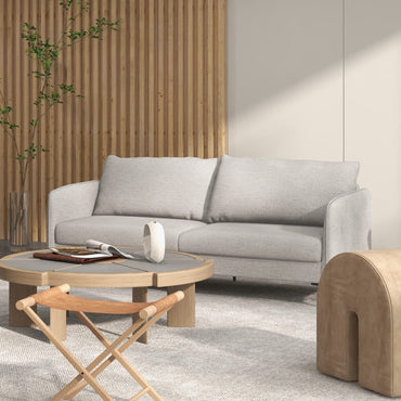 Modern Loveseat 3-Seater Upholstered Sofa with Washable Cushion Covers