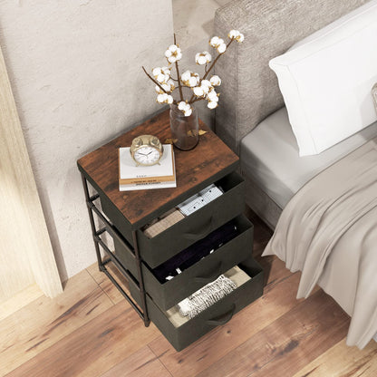 Fabric Storage Organizer Tower Unit with Removable Lid