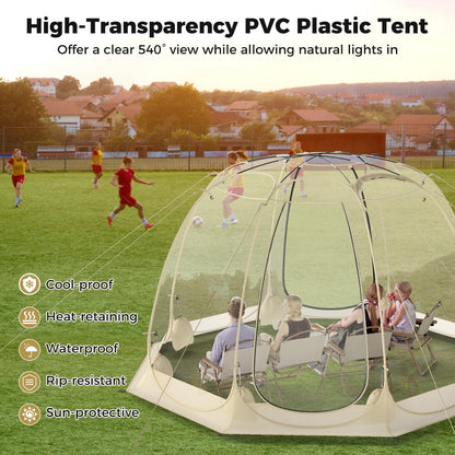 Instant Setup Weatherproof Cold-Proof Screen House for 4-6 People