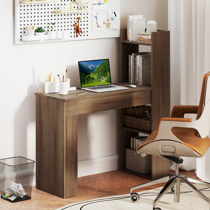 Home Office Desk with Bookshelf 110 CM Study Writing Table