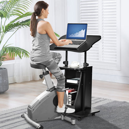 Laptop Cart Height Adjustable with Wheels
