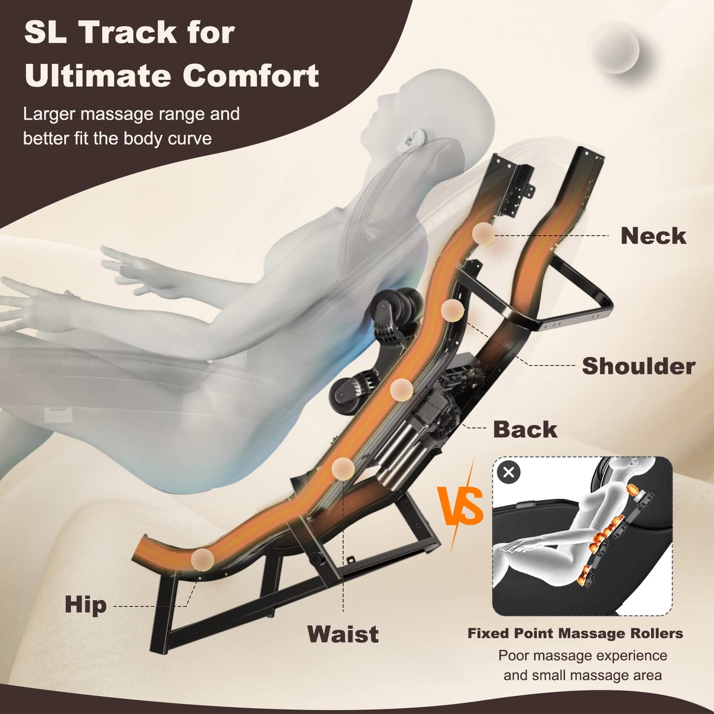 3D Zero Gravity Massage Chair with Full Body Massage and Back Heater