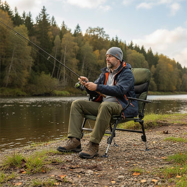 Oversized Foldable Fishing Chair for Adults Heavy Duty All-Terrain Camping Chair