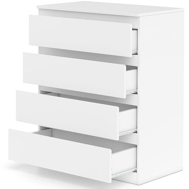 Modern Freestanding Wooden Bedside Table Chest Cupboard Organiser Unit for Bedroom