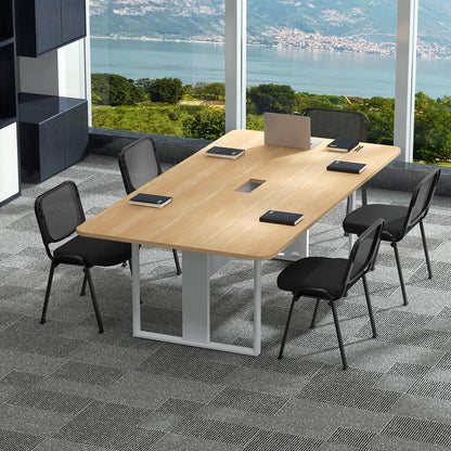 5 Piece Modern Stackable Upholstered Armless Conference Reception Chair