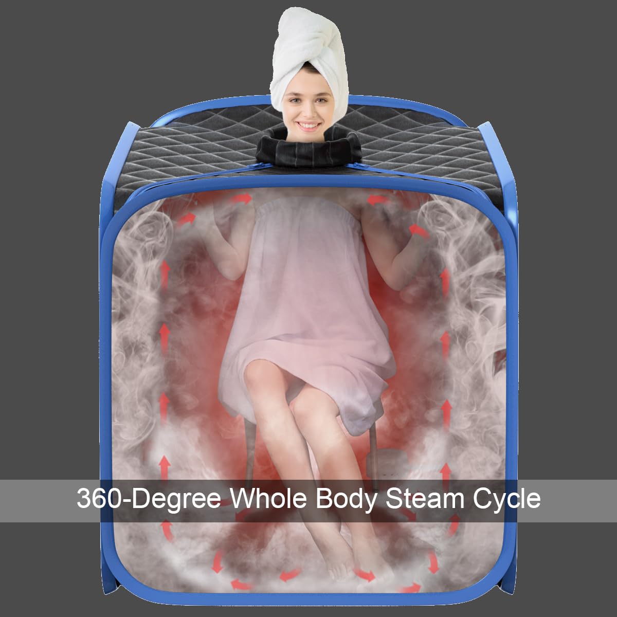 Portable Steam Sauna Tent Private Sauna Spa with Adjustable Temperature