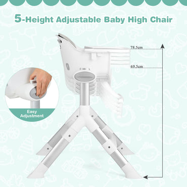 Infant High Chair with Removable Dishwasher Safe Tray