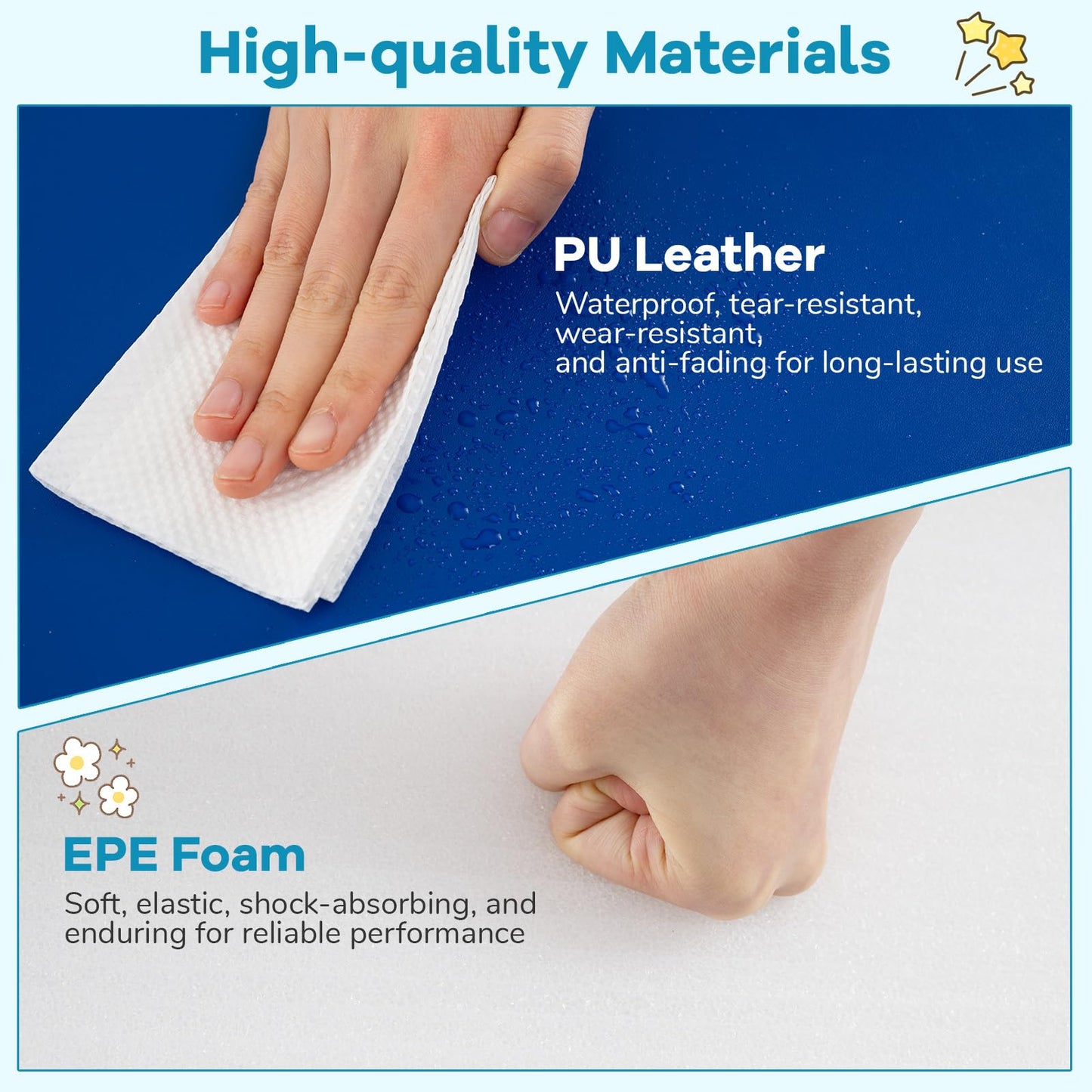 3-Piece Baby Foam Climbing Blocks Indoor Climb and Crawl Activity Play Set