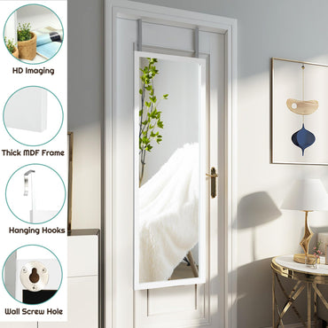 Full Body Mirror Wall Mounted Dressing Mirror for Bedroom