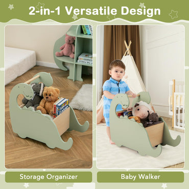 2 in 1 Toddler Shopping Cart with 4 Universal Wheels