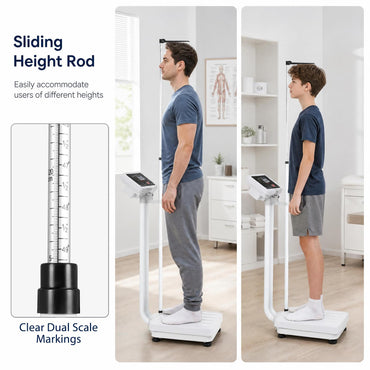 Height and Weight Scale with Height Rod