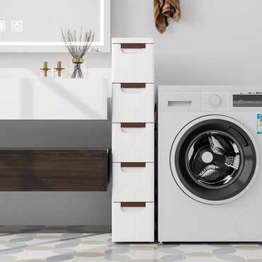 3/4/5-Drawer Narrow Storage Cabinet for Small Space