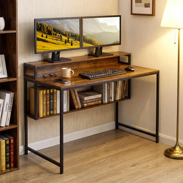 120cm Computer Desk, Industrial PC Laptop Table Writing Workstation
