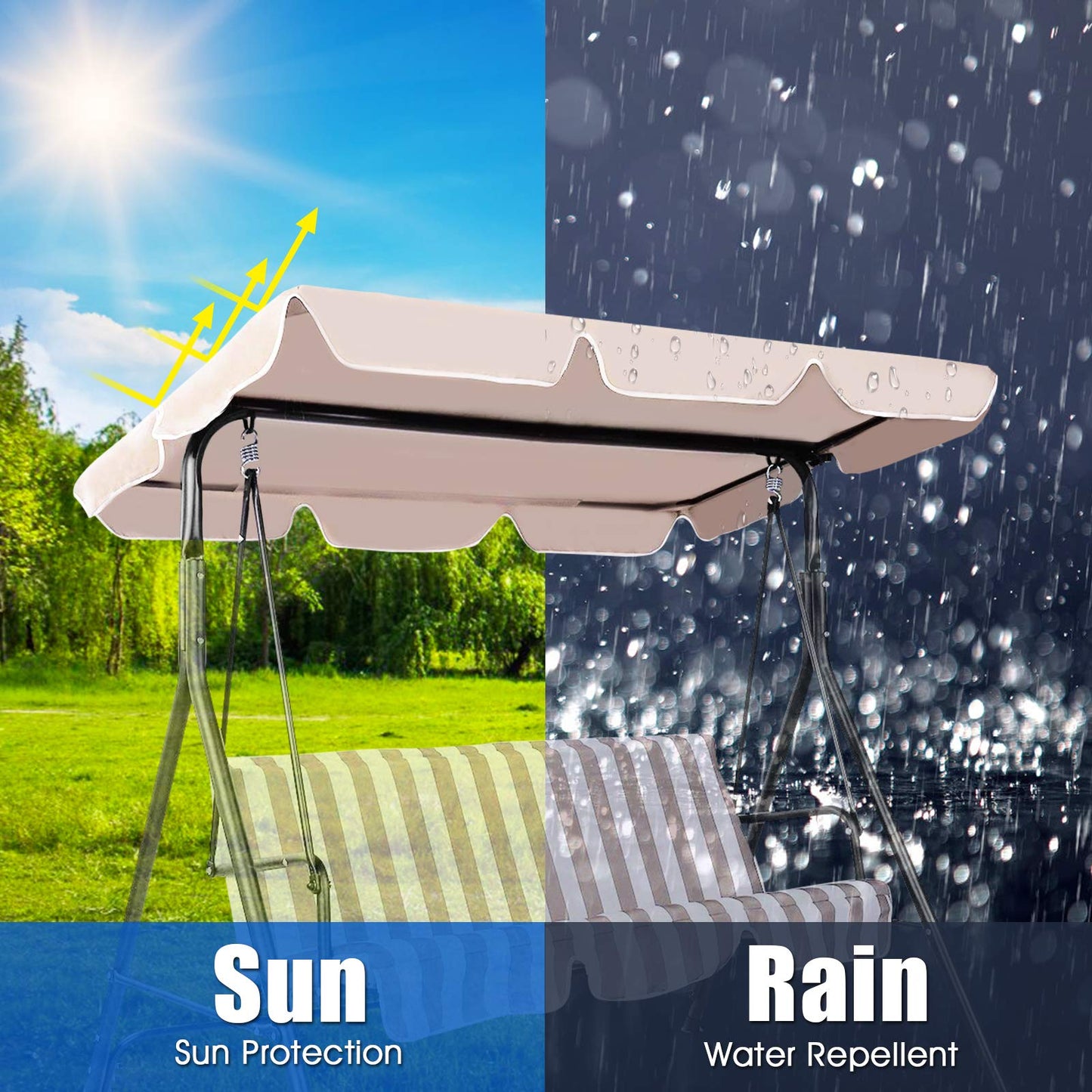 109 x 196cm Replacement Canopy Cover
