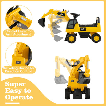 Kid's Rid-On Digger with Rotatable Digging Bucket