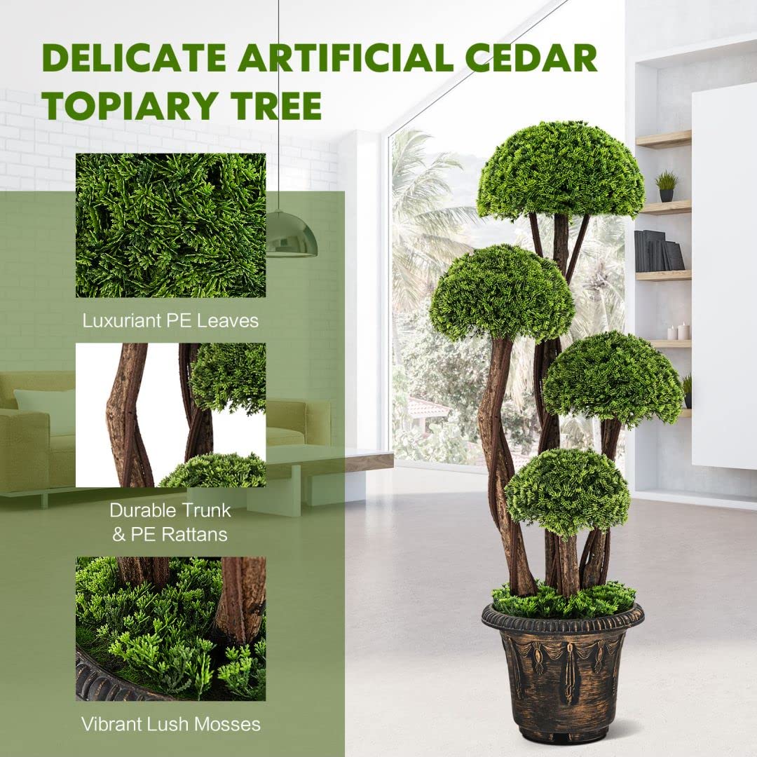 90cm Artificial Cypress Tree with Pot