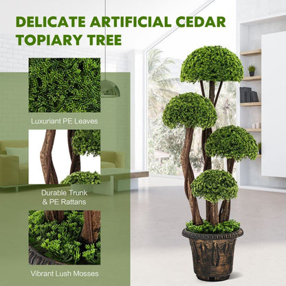 90cm Artificial Cypress Tree with Pot