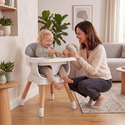 9 in 1 Convertible High Chairs for Toddlers, Infant Highchairs with Solid Wood Legs