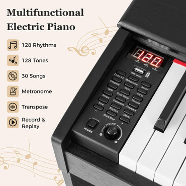 88-Key Hammer Action Weighted Keyboard Upright Digital Piano for Beginners