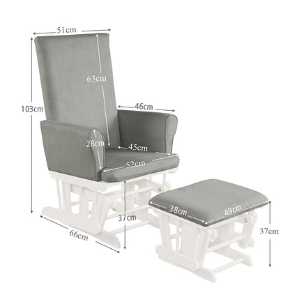 Reclining Maternity Chair with Padded Cushions