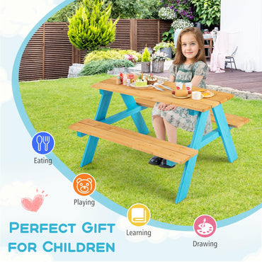 Fir Wood Children Garden Furniture with Benches